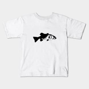 Bass design black Kids T-Shirt